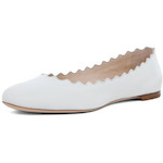 Women's White ballet flat